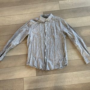 Gray button down